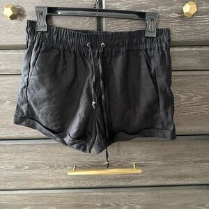 Black Drawstring Shorts